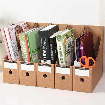 Office Supplies Kraft Paper Desktop File Rack Magazine Holder