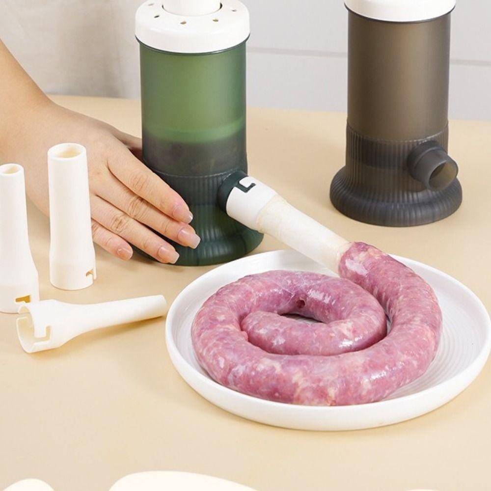 Food-Grade Material Sausage Machine with 4 Stuffing Tubes Manual Operation Manual Sausage Stuffer Stuffer Filler Vertical Design