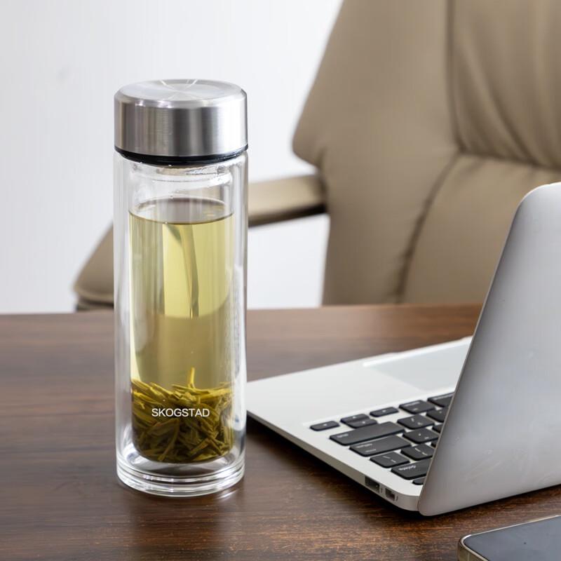 Double-Wall Glass Tea Infuser Bottle