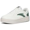 Anta Lifestyle Series Biscuit Shoes Synthetic Leather Non-Slip Shock Absorbing Wear-Resistant Low-Top Skate Shoes Men Sneakers White Green 912228005-3