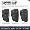 Zinc Alloy Leather Car Key Case for Chevrolet Tahoe Suburban for GMC Yukon for Buick ENVISION S Plus Avenir 2020 2021 2022 2023
