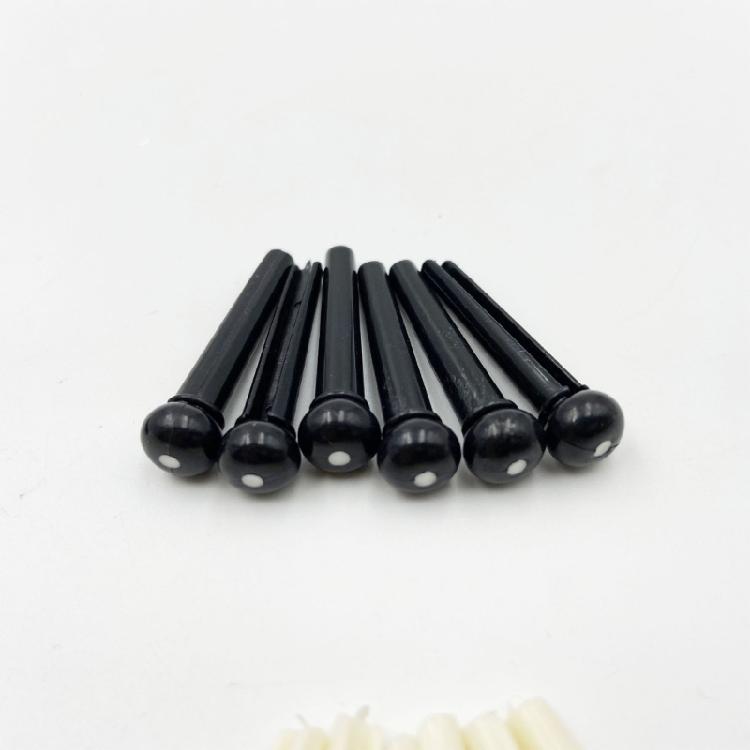 High Performances ABS Bridge Pins For Folk Guitars Ukuleles Ensuring Stable Tuning And Rich Harmonics