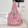 11 Retro Style Shoulder Bag Leopard Print Fashion High Sense Autumn and Winter Versatile Plush Relaxation Tote Bag