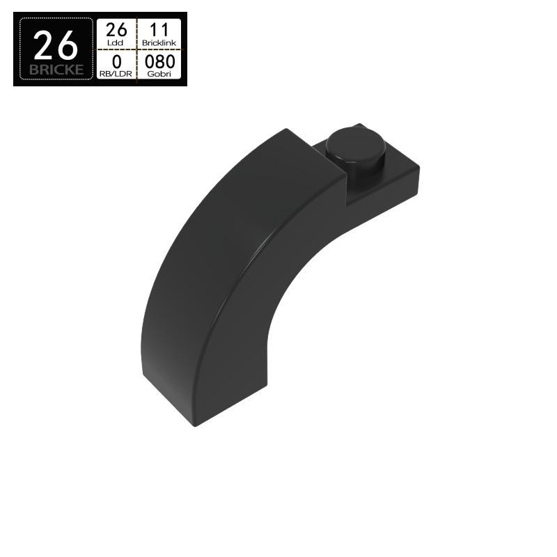 Curved 1x3x2 Compatible Brick for Lego 6005 92903 MOC Building Blocks Single