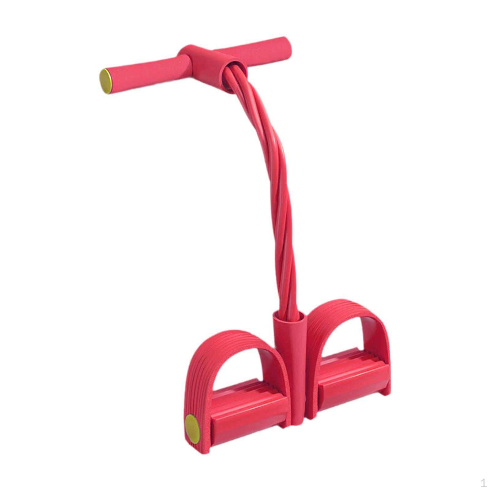 

4 Tubes Elastic Pedal Puller, Resistance Band, Multifunction Exercise Tension Rope красный