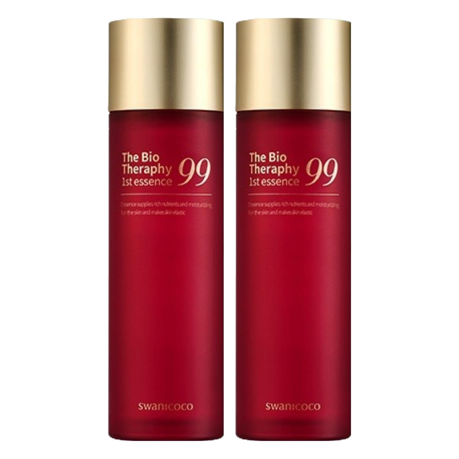 SWANICOCO The Bio Therapy First Essence - Fermented Rice Solution for Skin Radiance & Texture (130ml, 2 Packs)