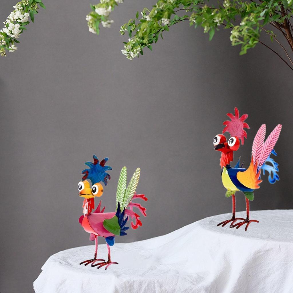Chicken Figurine Chicken Decor Creative Garden Ornament for Patio Lawn Home