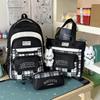 Schoolbag Junior High School Student Schoolbag Female Plaid Versatile High-value College Student Large-capacity High School Student Backpack Primary 
