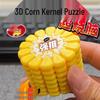3D Corn Puzzle Ornament: Cross-Shaped Decryption Game