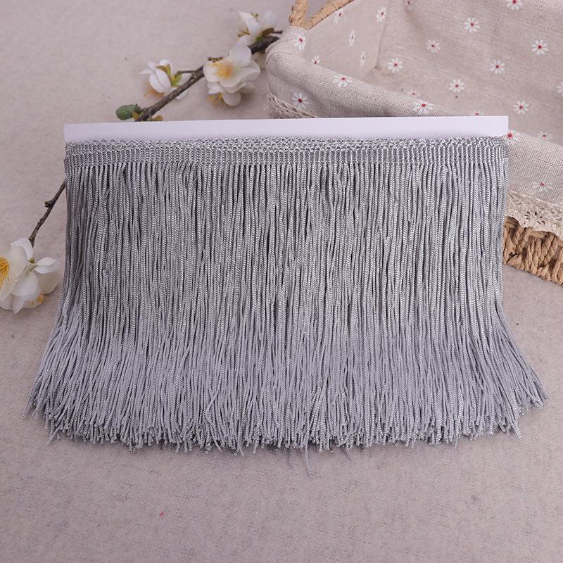 Polyester Fringe Tassel Trim (10-20cm) for Stage Costumes, Curtains, Carpets, and Lace Decorations