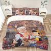 3pcs Pinocchio Printed Quilt Set Soft and Comfortable Quilt Cover for Bedroom, Guest Room S080