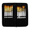 15-Piece Oil Painting Brush Set with Canvas Bag for Watercolor and Acrylic Art