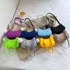 1Pcs Simple Light Weigh Underarm Bags Women'S Mini Felt Shoulder Bag Ergonomic Underarm Saddlebag Purse Shoulder Pouch