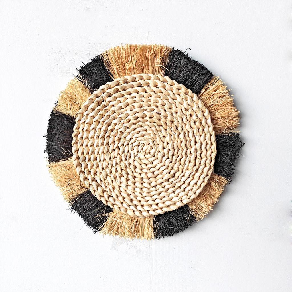 Ethnic Moroccan Style Woven Straw Wall Hanging for Sofa or Bedside
