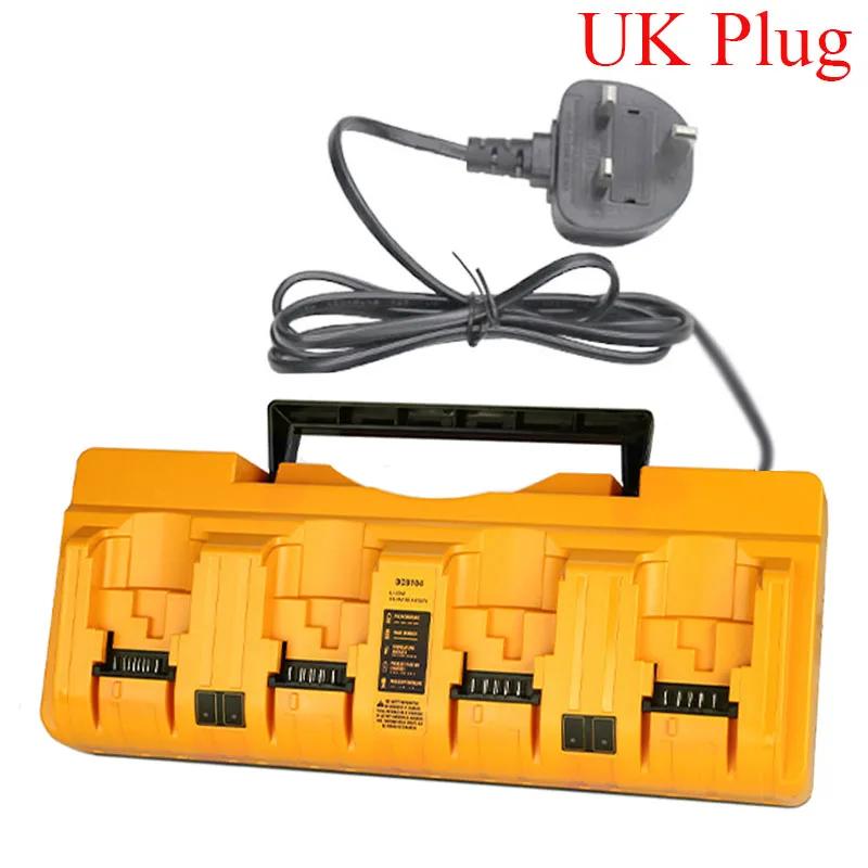 DCB104 Lithium Battery Charger 4-Port 3A Current For 10.8V 12V 14.4V 18V For FlexVolt 20V 60V DCB127 DCB105 DCB118 DCB112