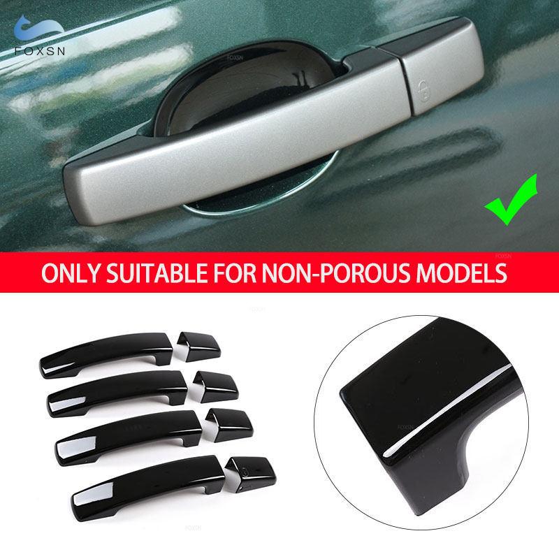 For Land Rover LR2 Range Rover Sport Discovery 3 LR3 Freelander 2 Glossy Black Car Exterior Door Handle Cover Protective Trim