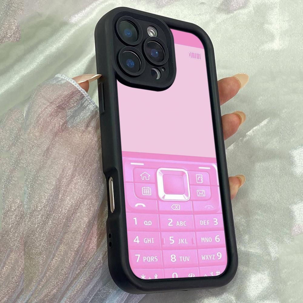 

JT215 Милые узоры Розовый для iPhone 17 16 15 14 Pro Max Samsung S26 S25 Ultra A17 A16 A07 A56 A15 A06 Xiaomi 15T Redmi 15c 14C Мягкий чехол из ТПУ for iPhone 5/5s чёрный