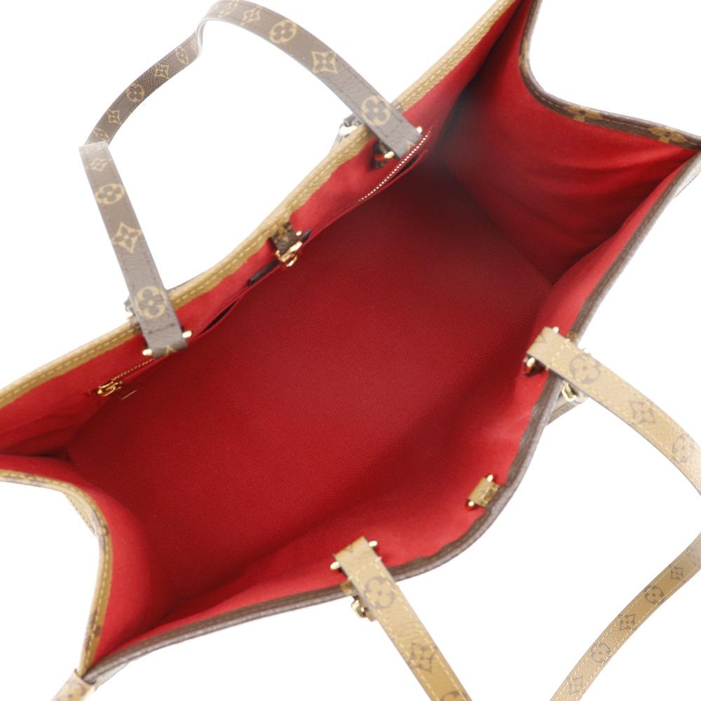 Louis Vuitton Unterwegs GM Tragetasche M45320 Monogram Giant 2WAY Schulter Braun Monogram Canvas/Monogram Reverse Damen Gebraucht