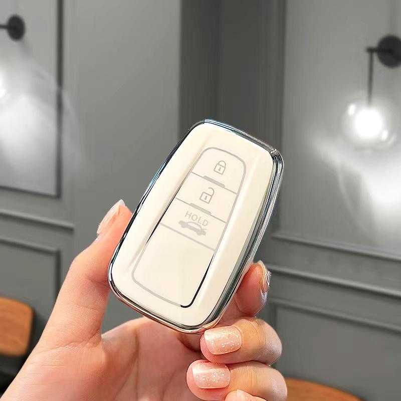 2/3/4 Button Fashion TPU Auto Accessories Shell Fob Holder For Toyota C-HR CHR RAV4 Prado Prius Camry Corolla Car Key Case Cover