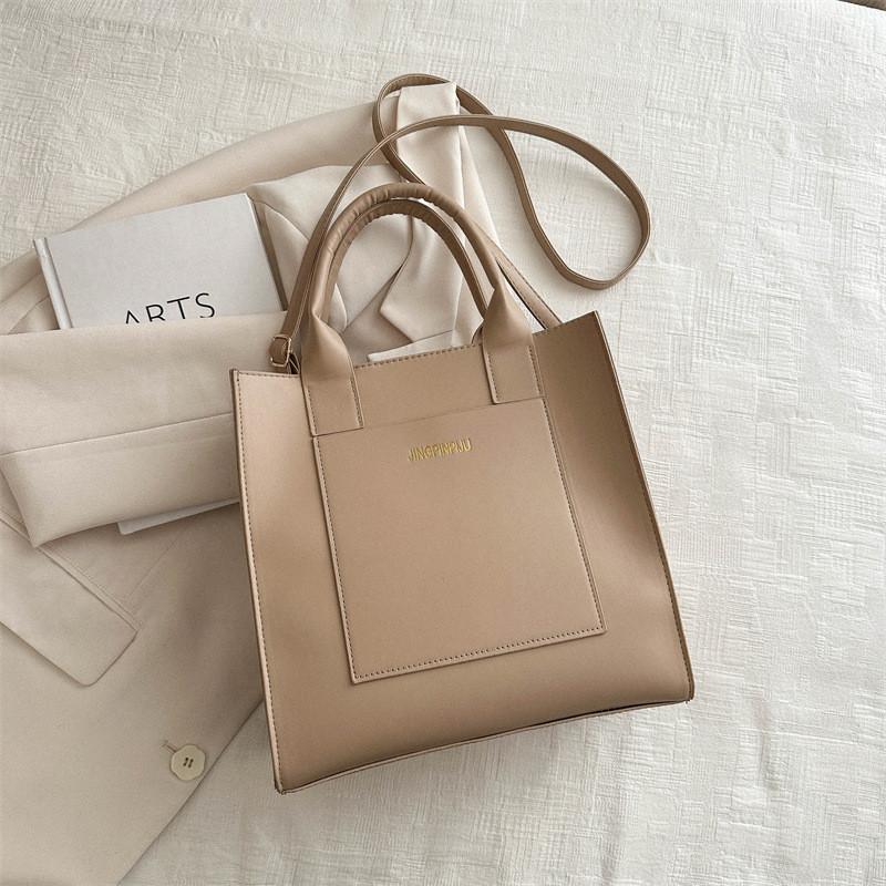 

Modern 2024 Soft Pu Leather Tote Bag In Multiple Colors For Daily Commuting хакі