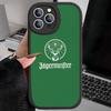 Hallo J-Jagermeister Logo Handyhülle Für IPhone 16 15 14 13 Pro Max 11 12 Plus Leder Silikon Hülle