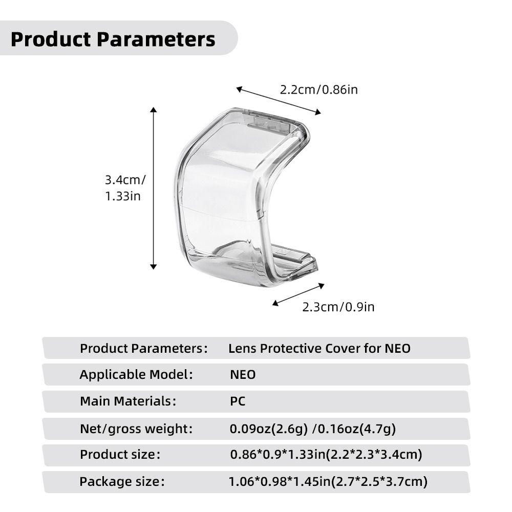 Scratch Resistant Lens Cap Transparent Lens Cover New Gimbal Protector Cover for DJI NEO