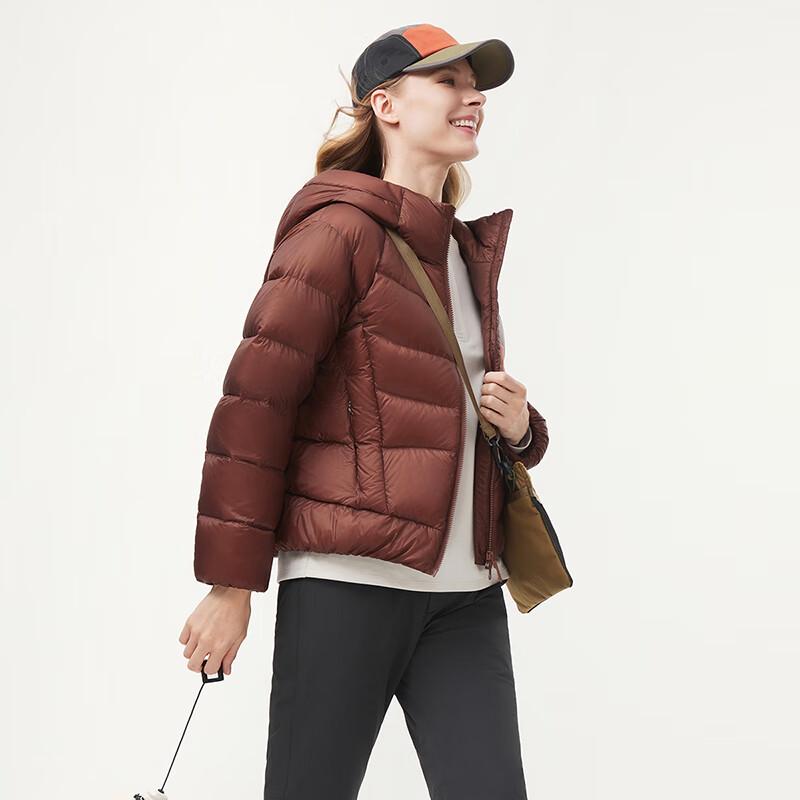 Tanboer Women's Short Hooded Puffer Down Jacket 560376A