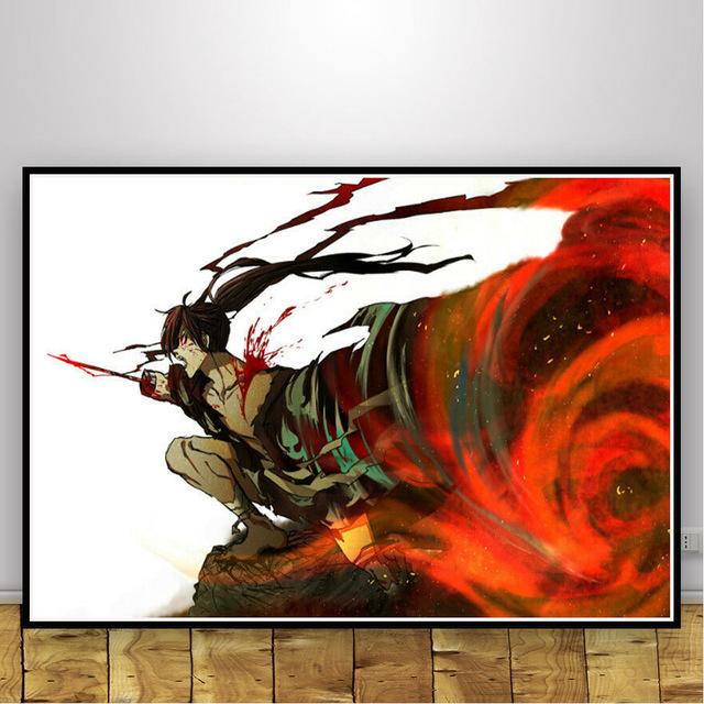Wall Art Canvas Painting Home Decoration Print Posters Japanese Anime Nordic Modern Style Modular Pictures Children's Room Decor