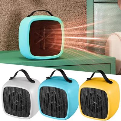 Přenosné Mini ohřívače Domácí Stolní Tiché Rychlé Hřátí Ohřívač Ventilátor 500W PTC-Keramické Teplovzdušné ohřívače pro Vnitřní Kancelář Zima