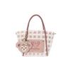 Disney Sherry May Plush Tote Bag Women Tote Bag Pink White 400060362344