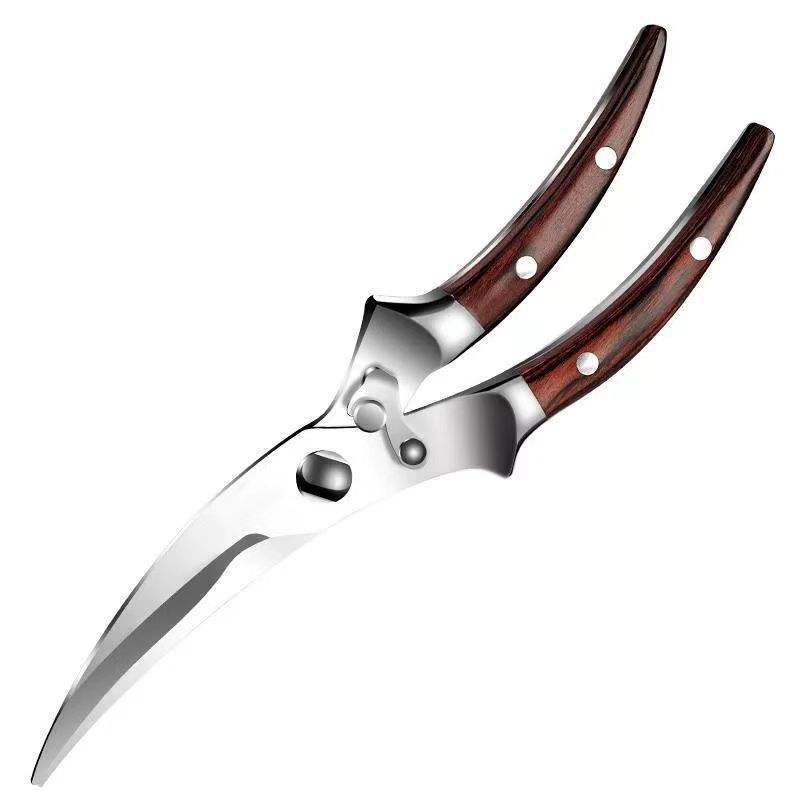 Stainless Steel Chicken Bone Scissors Household Powerful Multifunction Shear Chicken Bone Seafood Kitchen Tool Scissors