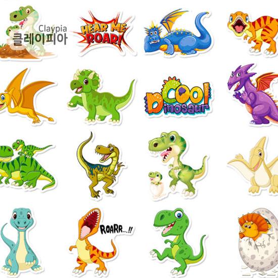 Art Box/Claypia Dinosaur Waterproof Sticker Cute Sticker Dakku Set 50 Sheets
