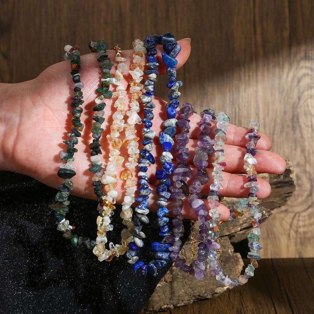 Cosmic Sailing Amethyst Crystal Chip Necklace