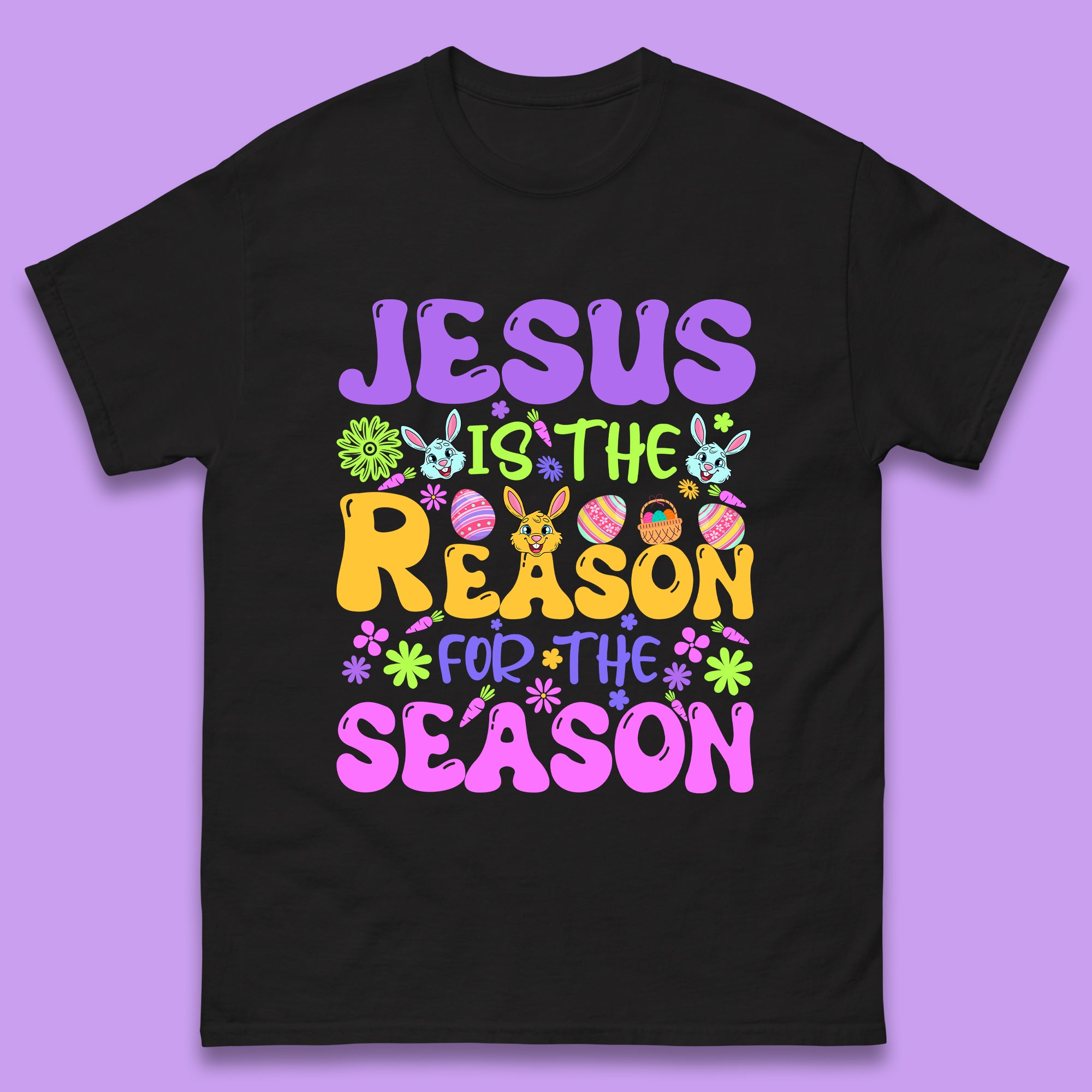 

Jesus Is The Reason For The Season Mens T-Shirt Womens Tops Tees 4XL