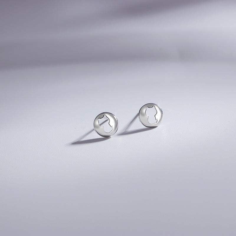 

Модные серьги-пусеты с животными: Гладкий полый кролик и свежий рождественский олень дизайн для женщин