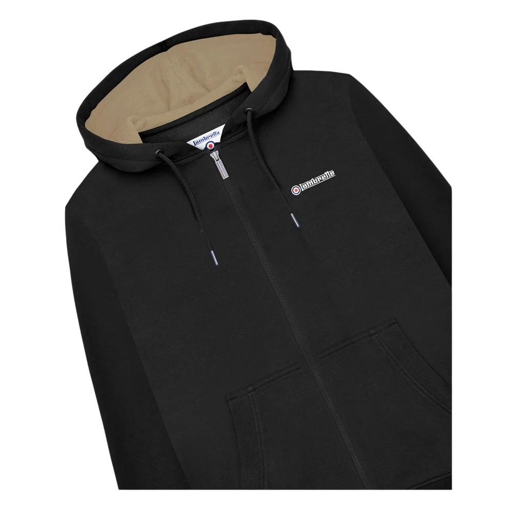 LAMBRETTA Felpa con cappuccio da uomo con zip intera