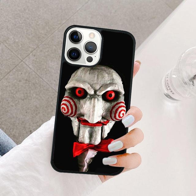 Jigsaw Saw Horror Phone Case Back Cover for iPhone 17 Air 16 15 14 13 11 12 Pro Max PlusS Shell Coque