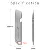 Titanium Alloy EDC Clover Multifunctional EDC Portable Outdoor Emergency Tool Multi-Pry Bar, Tool, Screwdriver, Clover,