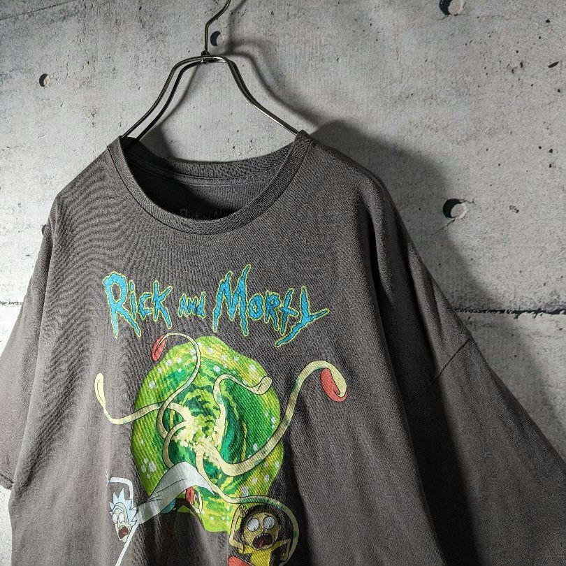 [USED] Vintage American comic book anime T-shirt, monster print, vintage grey