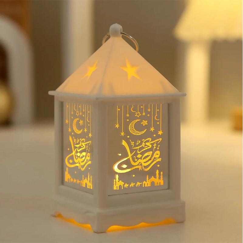 Eid Mubarak LED Lantern Creative Night Light Lamp Ramadan Kareem Decorations 2026 Muslim Ramadan Festival Lantern For Party