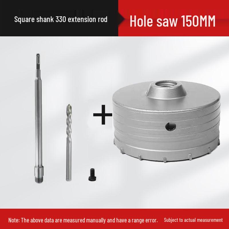 Electric Impact Drill Bit for Cement and Brick Walls - Dry Drilling Opener for Air Conditioner and Water Pipe Installations