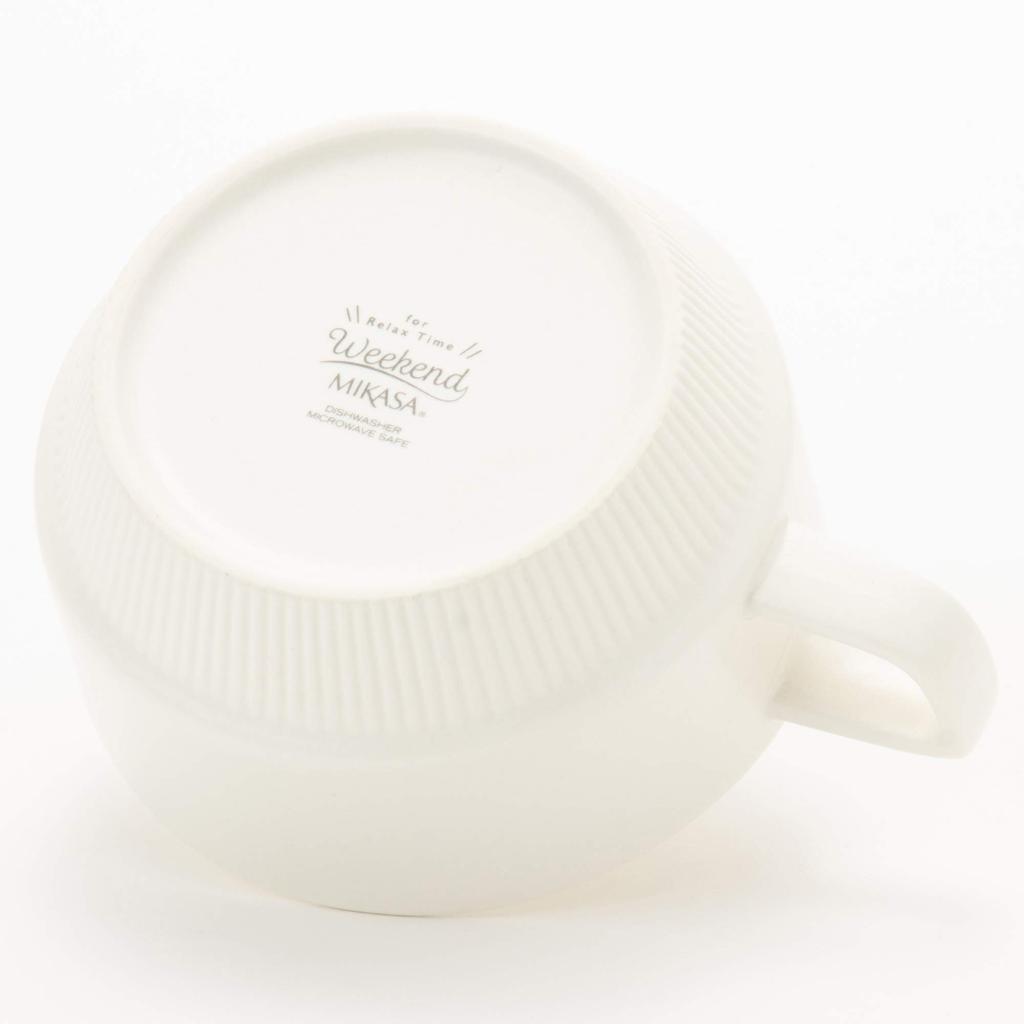 MIKASA Weekend Soup Diameter X Height and Oven Cup, White, 11.4cm 6.4cm, 300ml, Microwave, Dishwasher, Safe, T-785560
