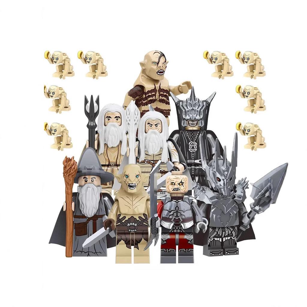 Ring Building Block Mini Figure Assembly Toy King 8-Pack Set (TV5067-5074) Kids Educational Model