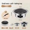 Smokeless Charcoal Grill Set with Tea-Boiling Feature, Ideal for Outdoor and Household Use.