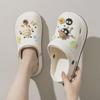 Summer Cartoon Slip-On Outdoor Slippers: Non-Slip Baotou Beach Shoes with Thick Soft Soles