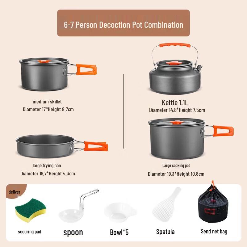 Набор походной посуды для кемпинга
