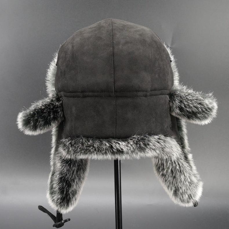 Bomber Hat Men's Winter Thick Ear Protection Cold Hat Cycling Warm Windproof Ski Hat