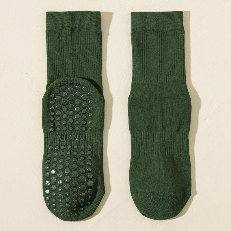 Yoga Socks Women's Professional Anti-slip Sports Mid-calf Socks Spring and Autumn Pilates Fitness Summer Shark Pants Long Socks