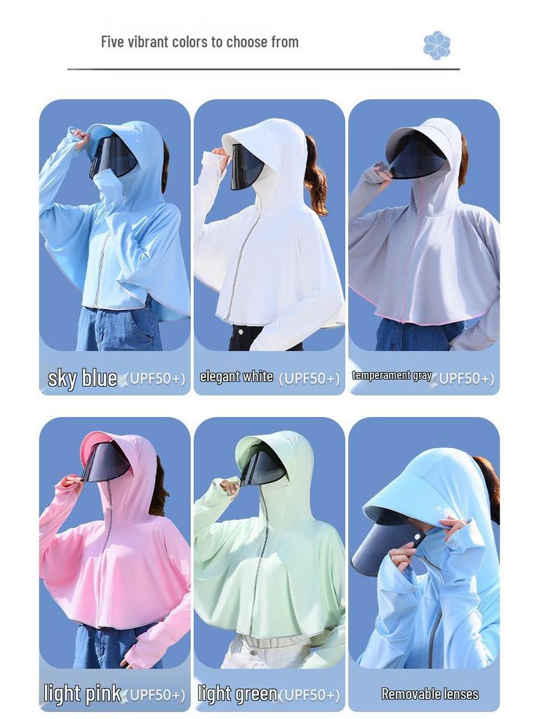 Women's Hooded UV Protection Cycling Jacket - Lightweight & Breathable