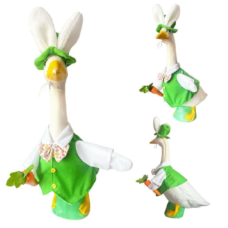Unique Geese Set Green Waistcoat Door Geese Outfit Outdoor Geese Dress For Annual Gatherings And Home embellishment